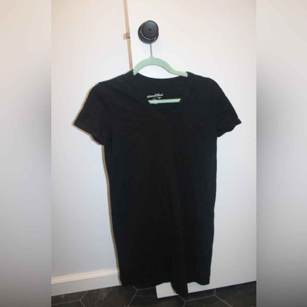 Universal Thread Black V-Neck T-Shirt Dress XS